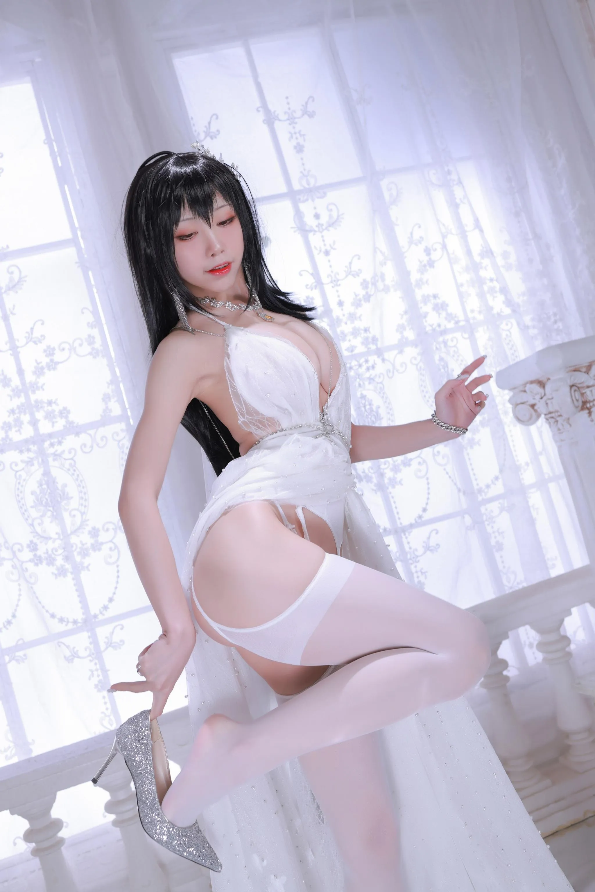水淼Aqua – NO.101 大凤婚纱 [75P]插图9